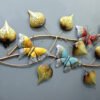 Iron Butterfly On Leaf Wall Art With LED | Exclusive Butterfly Wall Decor for your Home & Office Decor