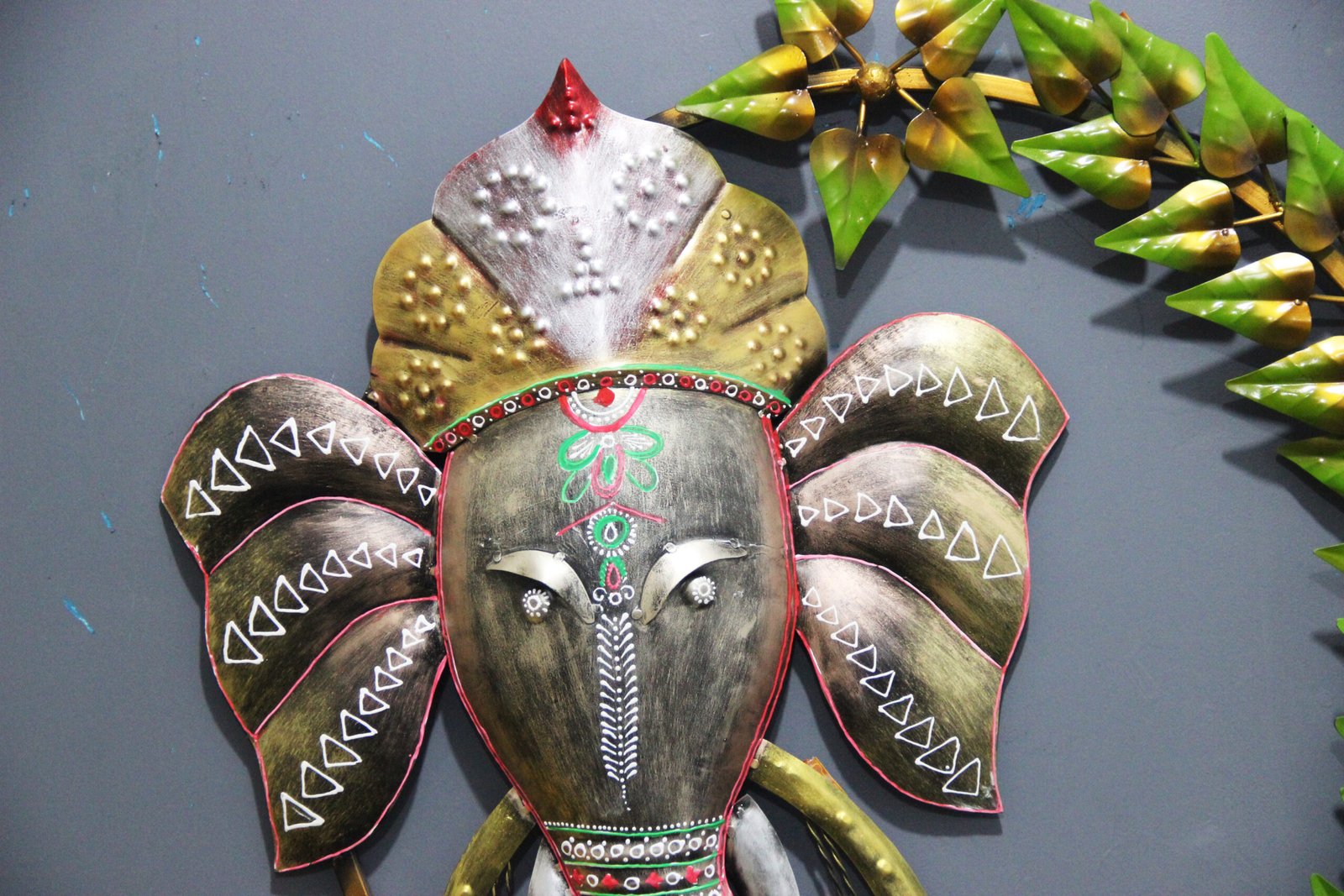 Attractive Religious Metal Ganesh Wall Art With LED for your Home & Office Decor