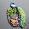 Amazing Peacock Wall Art With LED | Radha Krishna Art for Home & Office Decor