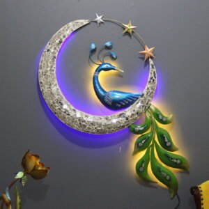 Metal Peacock Wall Art With LED | Peacock Wall Decor to Enhance the look of your Home