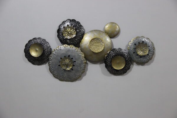 Amazing Metal Multicolour Wall Art | Flower Wall Hanging for your Home & Office Decor