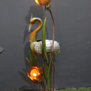 Exclusive Metal Swan & Flower With LED | Beautiful Swan Decor to Enhance the Appreance of your Home