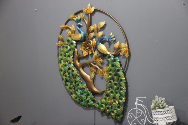 Metal Ring Peacock Wall Art | Home Decor