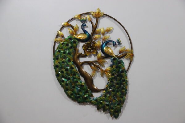 Metal Ring Peacock Wall Art | Home Decor