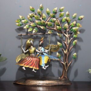 Exclusive Metal Tree With Radhe Krishna Wall Art | Table Art for your Home & Office Decor