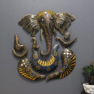 Stunning Metal Ganesha Wall Decor