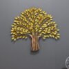 Metal Golden Tree Wall Art