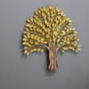 Metal Golden Tree Wall Art