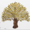 Metal Golden Tree Wall Art